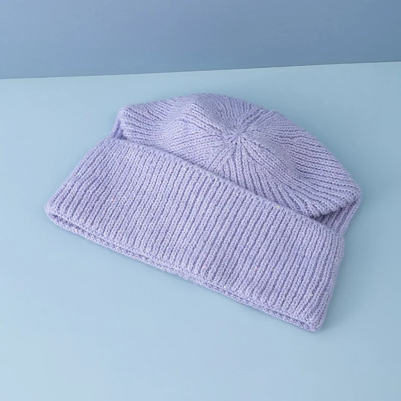 หมวกบีนนี่ถักลายริบแบบมีขอบสำห - Beanie Cuffed Knit บทวิจารณ์และราคา